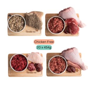 Rhondda Raws Chicken-Free Bulk Deal 20 x 454g  - For Sensitive Pups