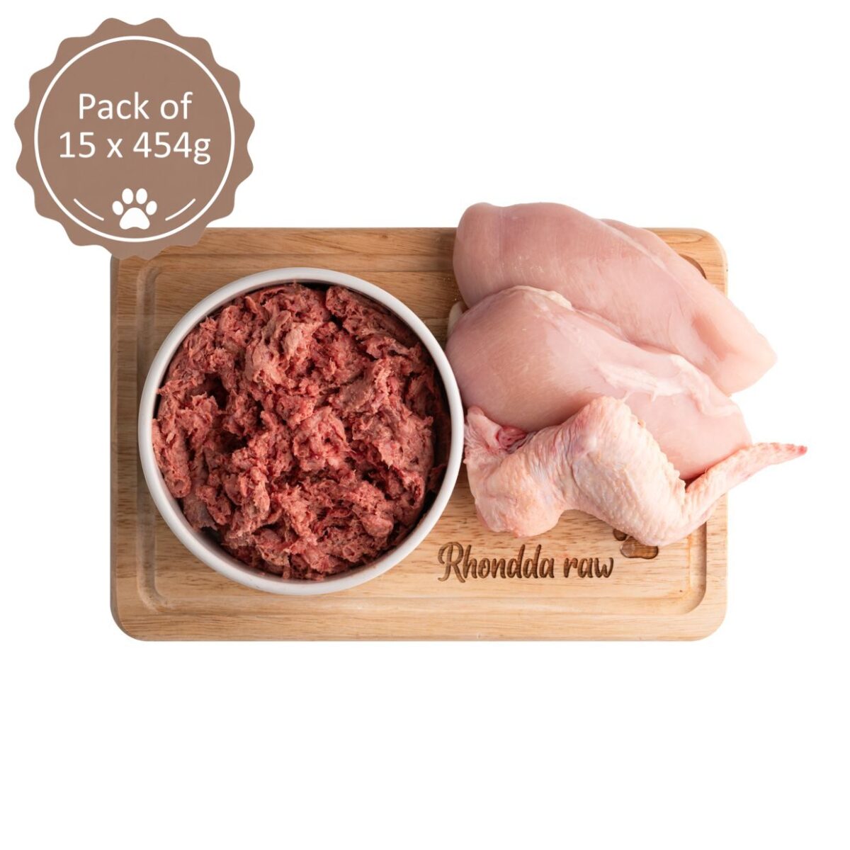 Rhondda Raw Chicken Complementary 15 x 454g